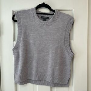 French Connection Light Gray Sleeveless Tank Top